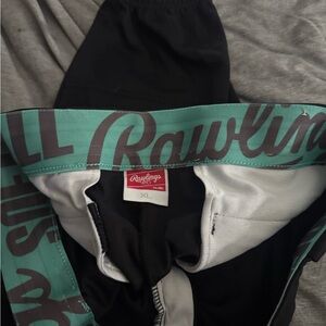 Rawlings Green and Black Performance softball pants